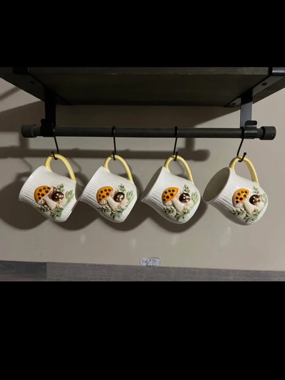 Sears Merry Mushrooms Ceramic Canister Set in Brown and Cream